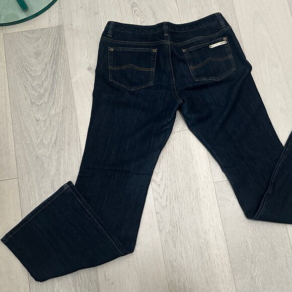 Michael Kors Womens Bootcut/Flare Dressy Jeans RN 111818 CA 45885 Dark Blue Sz 8 - Picture 6 of 11